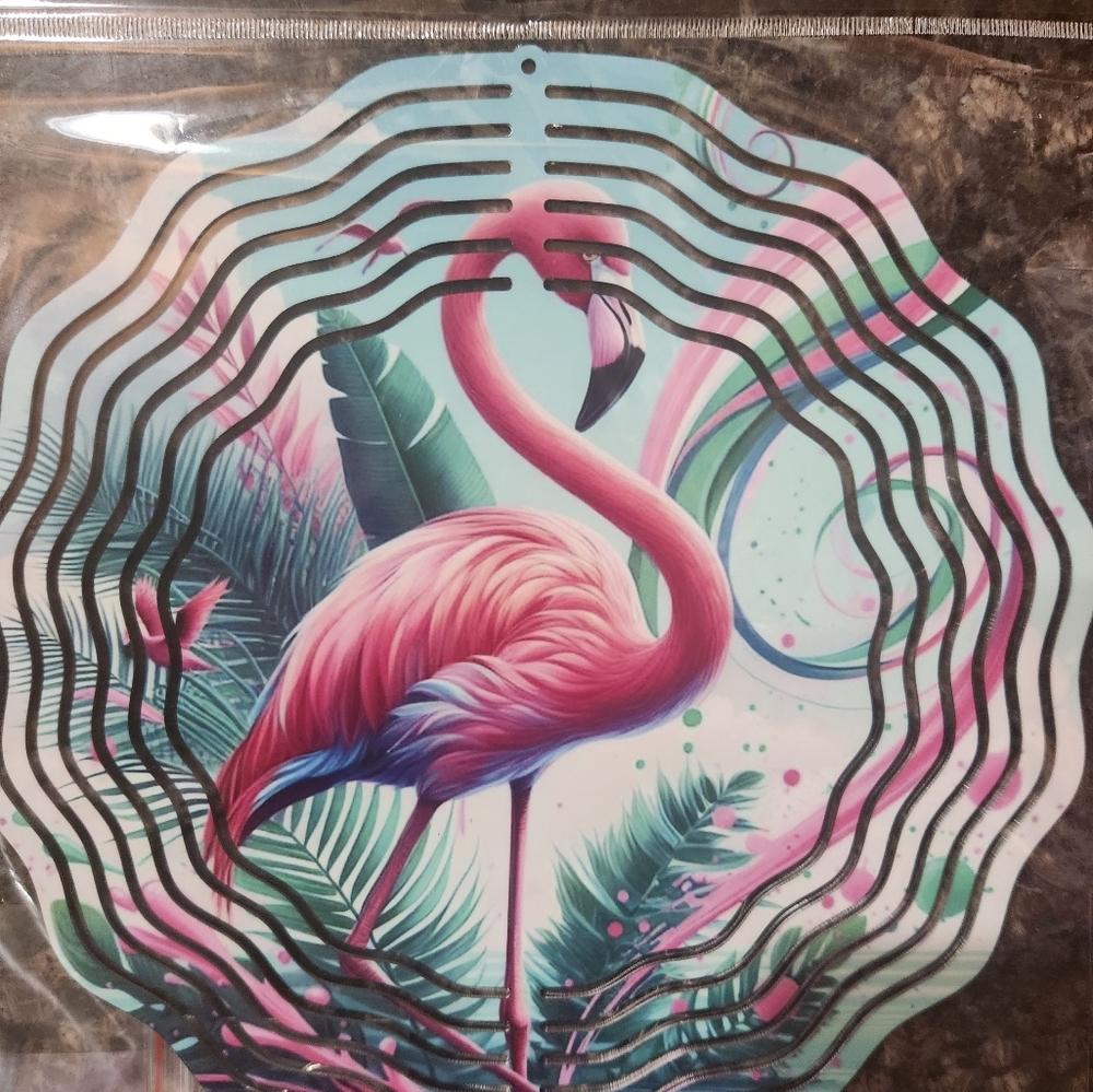 Flamingo Wall Art with Tropical Design